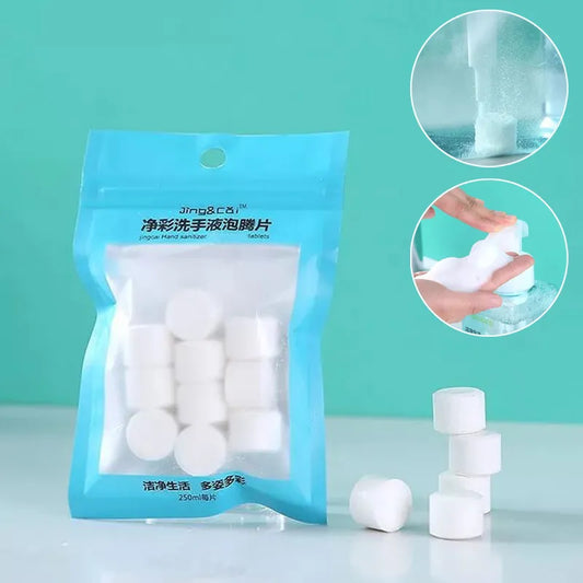 1 Box/Bag Soap Water Melt Effervescent Tablet Foam Hand Sanitizer Washing for Skin Cleaning Natural Moisturize Clean Hands Soaps